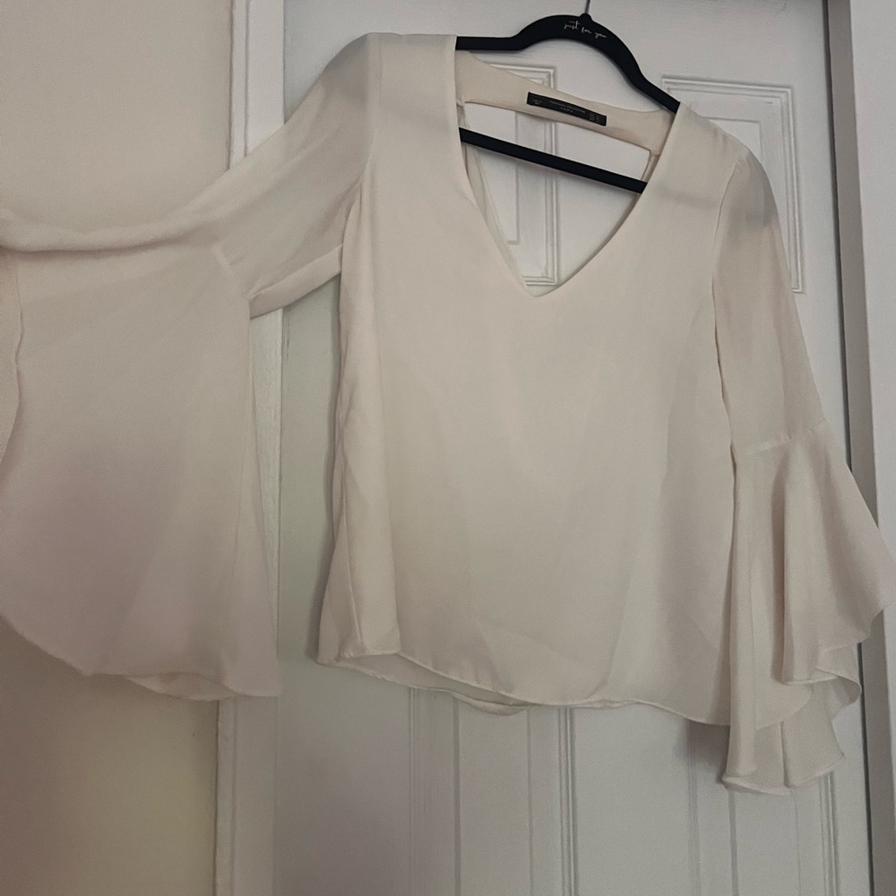 Zara White Women's Blouse Top
